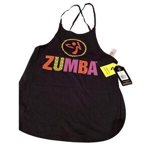 Zumba Open Back Strappy Tank Top Medium NWT